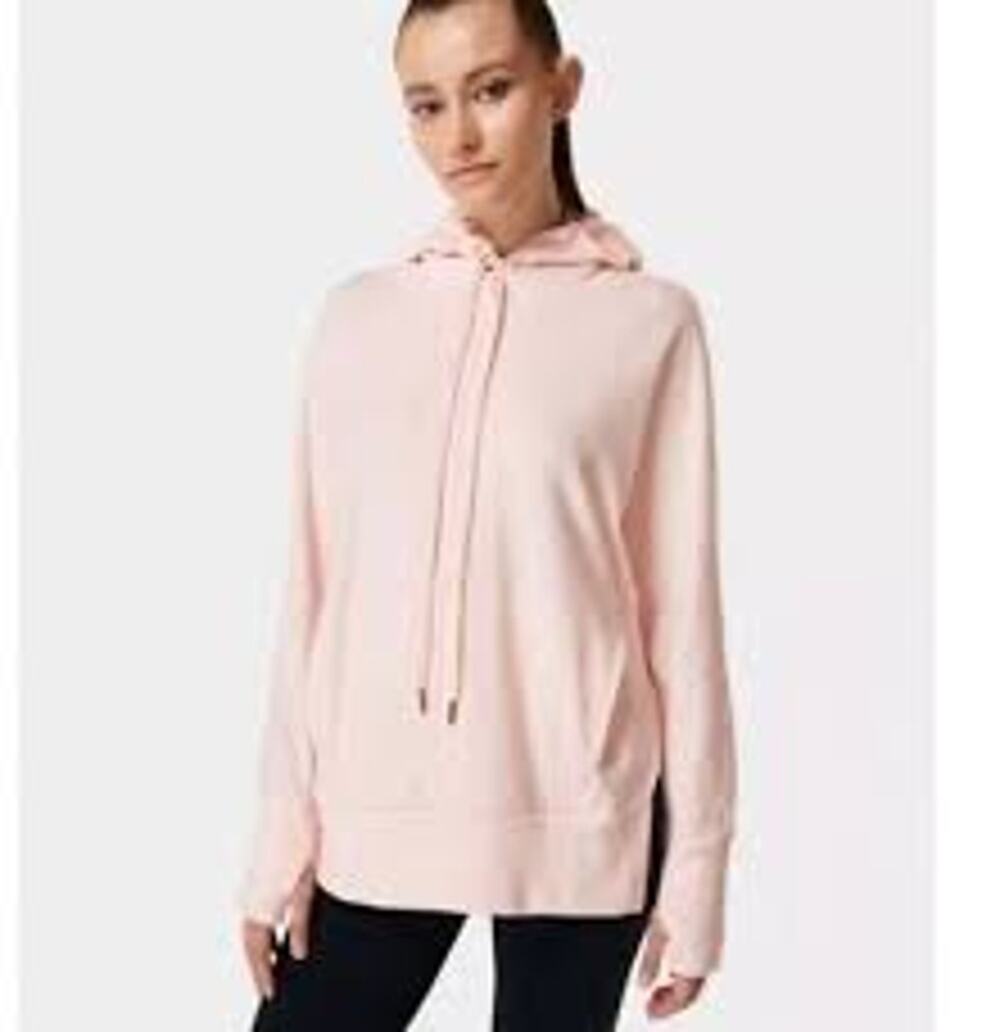 Sweaty Betty Liberate Luxe Fleece Hoodie Womens Size 2XL Tulle Pink NWT